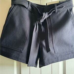 Ann Taylor Black High Waist Marina Shorts